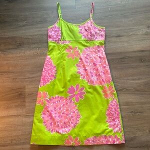 Lilly Pulitzer White Label Floral Sundress Dress Size 10